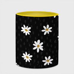 Кружка 3D Daisies Ромашки, цвет: 3D-белый + желтый — фото 2
