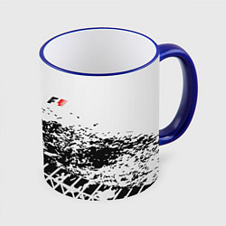 Кружка 3D F1 Формула 1 Mini Logo, цвет: 3D-синий кант