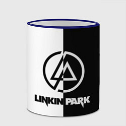 Кружка 3D Linkin Park ЧБ, цвет: 3D-синий кант — фото 2