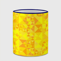 Кружка 3D Камуфляж спортивный Призма - солнце, цвет: 3D-синий кант — фото 2