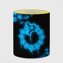 Кружка 3D МЕЛИОДАС НЕОНОВЫЙ 7 СМЕРТНЫХ ГРЕХОВ, цвет: 3D-желтый кант — фото 2