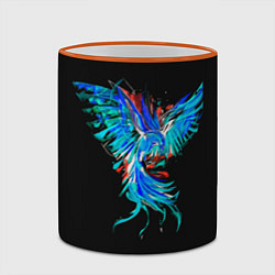 Кружка 3D Феникс Phoenix, цвет: 3D-оранжевый кант — фото 2