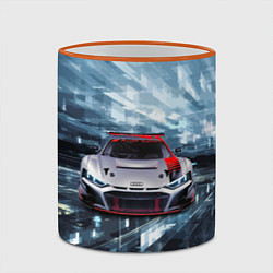 Кружка 3D Audi Motorsport Racing team, цвет: 3D-оранжевый кант — фото 2