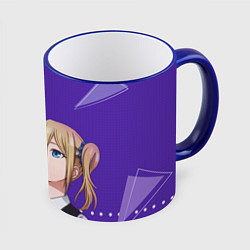 Кружка 3D Hayasaka Ai Love Is War, цвет: 3D-синий кант
