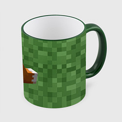 Кружка 3D Лиса из Minecraft, цвет: 3D-зеленый кант