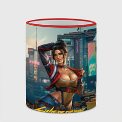Кружка 3D Panam Cyberpunk2077 18, цвет: 3D-красный кант — фото 2