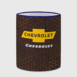 Кружка 3D ШЕВРОЛЕ Chevrolet Графика, цвет: 3D-синий кант — фото 2