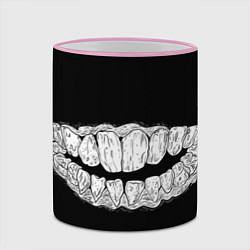 Кружка 3D Зубы Каонаси, цвет: 3D-розовый кант — фото 2