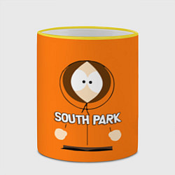 Кружка 3D Кенни МакКормик Южный парк, цвет: 3D-желтый кант — фото 2