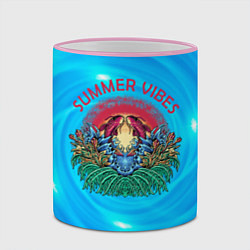 Кружка 3D Summer vibes Летнее настроение, цвет: 3D-розовый кант — фото 2