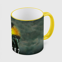 Кружка 3D S T A L K E R 2 Heart of Chernobyl Сталкер 2 Сердц, цвет: 3D-желтый кант