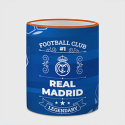 Кружка 3D Real Madrid FC 1, цвет: 3D-оранжевый кант — фото 2
