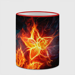 Кружка 3D Flower Neon Fashion 2035 Flame, цвет: 3D-красный кант — фото 2