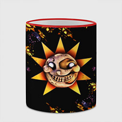Кружка 3D Five Nights at Freddys: Security Breach Солнце пат, цвет: 3D-красный кант — фото 2