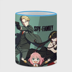 Кружка 3D Семья Шпиона Family, цвет: 3D-небесно-голубой кант — фото 2