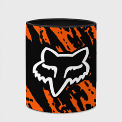 Кружка 3D FOX MOTOCROSS ORANGE, цвет: 3D-белый + черный — фото 2