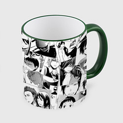 Кружка 3D Durarara pattern, цвет: 3D-зеленый кант