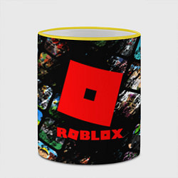 Кружка 3D ROBLOX СЮЖЕТЫ И ЛОГОТИП, цвет: 3D-желтый кант — фото 2