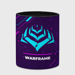 Кружка 3D Warframe Gaming Neon, цвет: 3D-белый + черный — фото 2