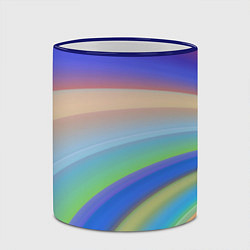 Кружка 3D Все цвета радуги, цвет: 3D-синий кант — фото 2