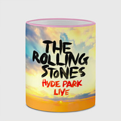 Кружка 3D Hyde Park Live - The Rolling Stones, цвет: 3D-розовый кант — фото 2