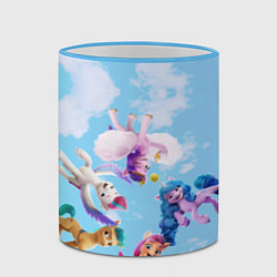 Кружка 3D My Little Pony летают в облаках, цвет: 3D-небесно-голубой кант — фото 2