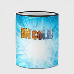 Кружка 3D IN COLD horizontal logo with blue ice, цвет: 3D-черный кант — фото 2
