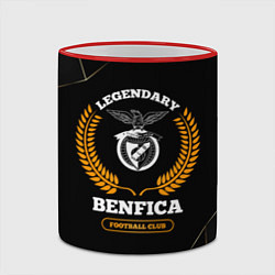 Кружка 3D Лого Benfica и надпись Legendary Football Club на, цвет: 3D-красный кант — фото 2