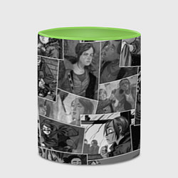 Кружка 3D The last of us comix, цвет: 3D-белый + светло-зеленый — фото 2