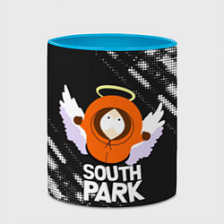 Кружка 3D Южный парк - Кенни Kenny ангел, цвет: 3D-белый + небесно-голубой — фото 2