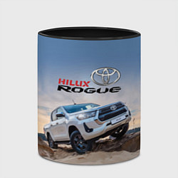 Кружка 3D Toyota Hilux Rogue Off-road vehicle Тойота - прохо, цвет: 3D-белый + черный — фото 2