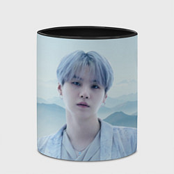 Кружка 3D MIN YOONGI BTS YET TO COME, цвет: 3D-белый + черный — фото 2