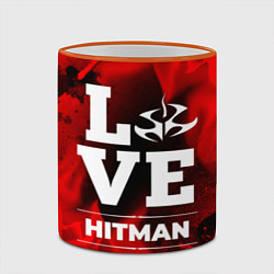 Кружка 3D Hitman Love Классика, цвет: 3D-оранжевый кант — фото 2