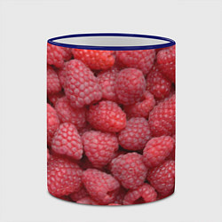 Кружка 3D Малина - ягоды, цвет: 3D-синий кант — фото 2