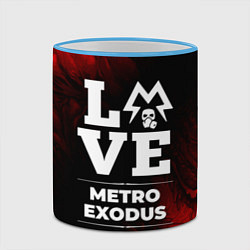 Кружка 3D Metro Exodus Love Классика, цвет: 3D-небесно-голубой кант — фото 2