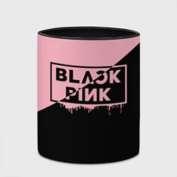 Кружка 3D BLACKPINK BIG LOGO, цвет: 3D-белый + черный — фото 2