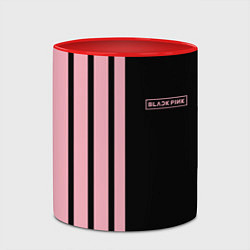 Кружка 3D BLACKPINK HALF BLACK-PINK MINI LOGO, цвет: 3D-белый + красный — фото 2