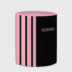 Кружка 3D BLACKPINK HALF BLACK-PINK MINI LOGO, цвет: 3D-белый + розовый — фото 2