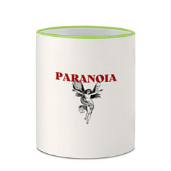 Кружка 3D Paranoia дизайн с ангелом, цвет: 3D-светло-зеленый кант — фото 2