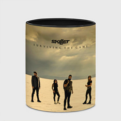 Кружка 3D Surviving The Game - Skillet, цвет: 3D-белый + черный — фото 2