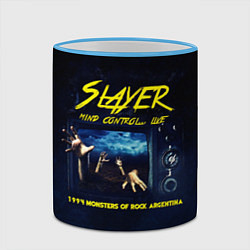 Кружка 3D Mind Control Live - Slayer, цвет: 3D-небесно-голубой кант — фото 2