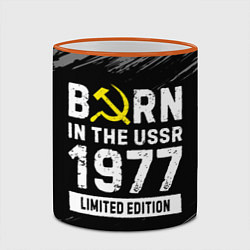 Кружка 3D Born In The USSR 1977 year Limited Edition, цвет: 3D-оранжевый кант — фото 2