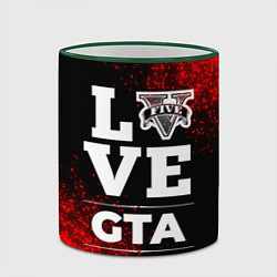 Кружка 3D GTA Love Классика, цвет: 3D-зеленый кант — фото 2