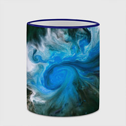 Кружка 3D Неоновые краски - Синий, цвет: 3D-синий кант — фото 2