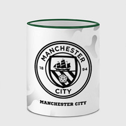 Кружка 3D Manchester City Sport на светлом фоне, цвет: 3D-зеленый кант — фото 2