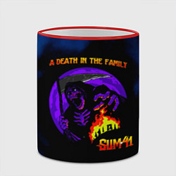 Кружка 3D A Death In The Family - Sum 41, цвет: 3D-красный кант — фото 2