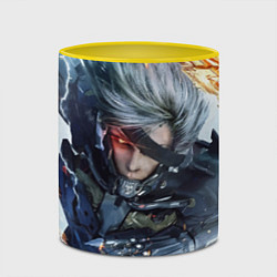 Кружка 3D Metal Gear Rising: Revengeance, цвет: 3D-белый + желтый — фото 2