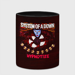 Кружка 3D Hypnotize - System of a Down, цвет: 3D-белый + черный — фото 2