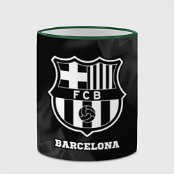 Кружка 3D Barcelona Sport на темном фоне, цвет: 3D-зеленый кант — фото 2