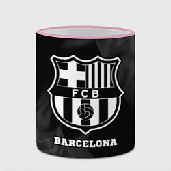 Кружка 3D Barcelona Sport на темном фоне, цвет: 3D-розовый кант — фото 2